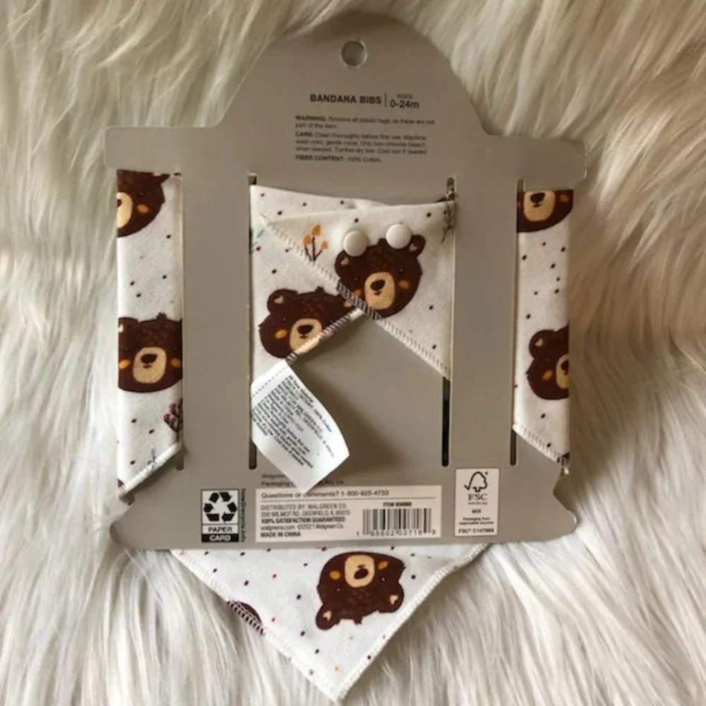 Woodland Critter Baby Onesie/Bib Set